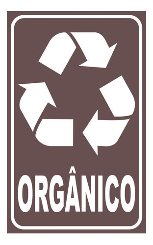 Adesivos Para Lixeiras/lixos Reciclável E Orgânico 20x12