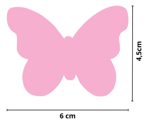 Adesivo Parede Infantil 72 Borboletas Tons Pastéis - 6 Cores