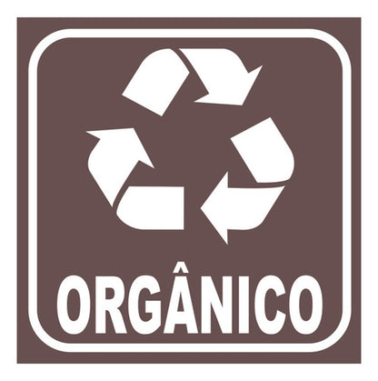 Adesivos P/ Lixeiras Coleta Seletiva Reciclável E Orgânico