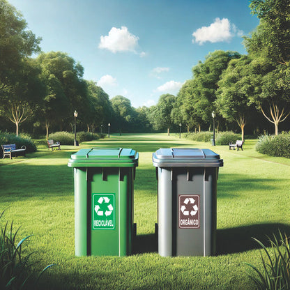 Kit Adesivos P/ Lixeiras Coleta Seletiva Reciclável Orgânico