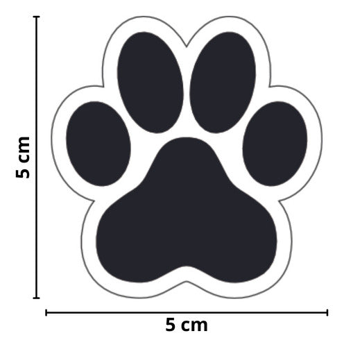 Etiqueta Adesiva 50 Unidades Decorativo Pata De Cachorro Pet