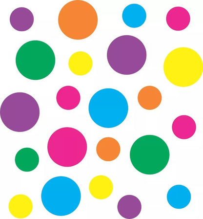 Adesivo Decoração 170 Bolinhas Infantil 2 Tam. Cores Vivas